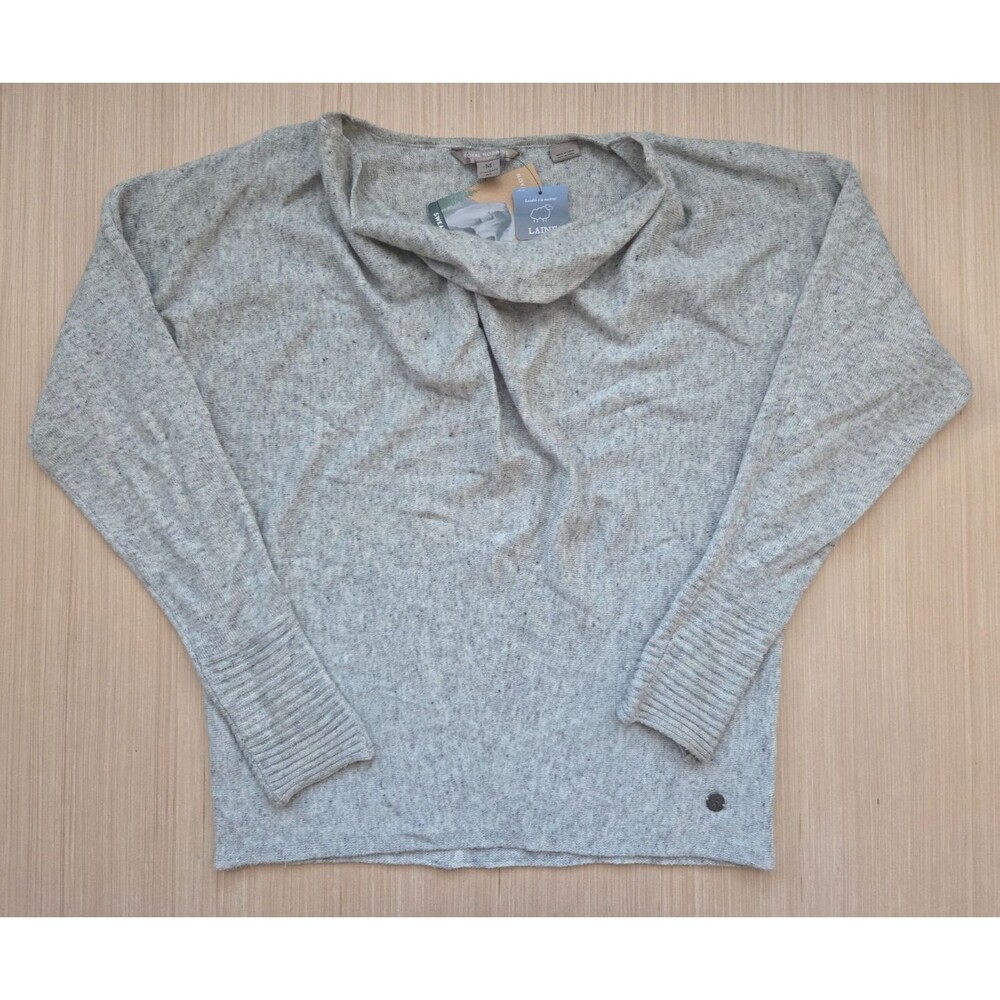 Royal Robbins Women's Highlands Cowl Sweater Gray Merino Wool Blend NEW Y37182